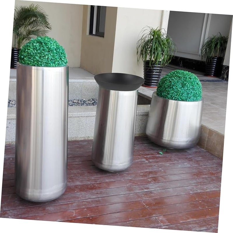 Black Metal Ashtray Wear Resistant Easy to Clean Cigarette Butt Holder for Hotel Lobby - Image 5